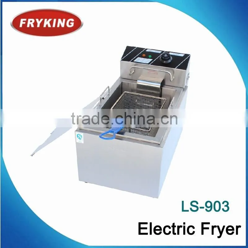 outlet valve 10 L capacity cheap price electric table top fryer