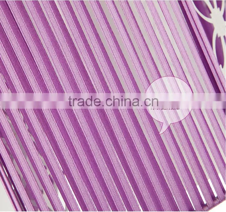 Nice Apperance Fabric Ceiling Lights E27 Base Purple Iron LED Ceiling Lights