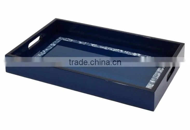 High quality best selling rectangle lacquer serving tray wood