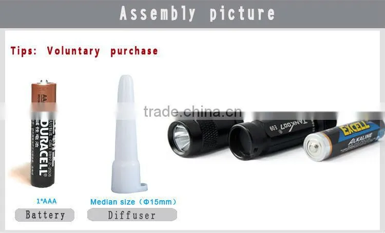 Mini LED Flashlight CREE XP-E R3 120LM head twist switch