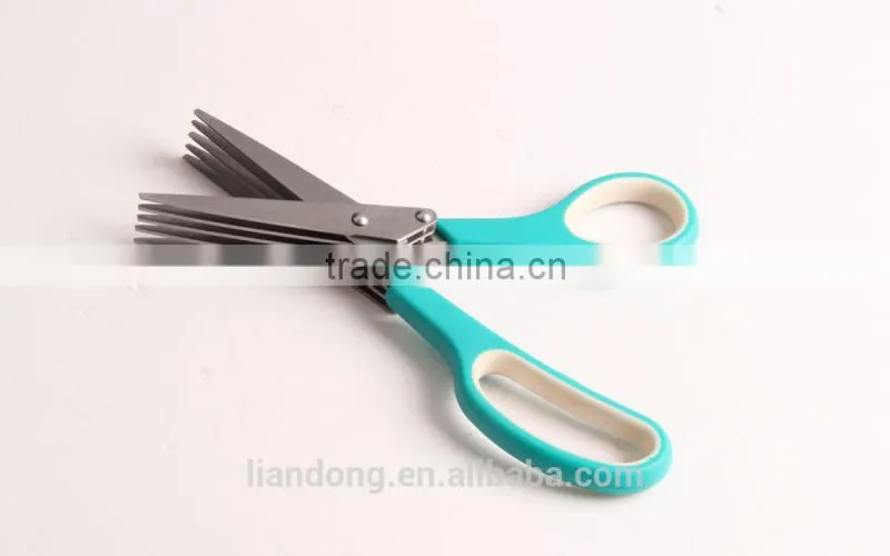 5 blades kitchen scissors