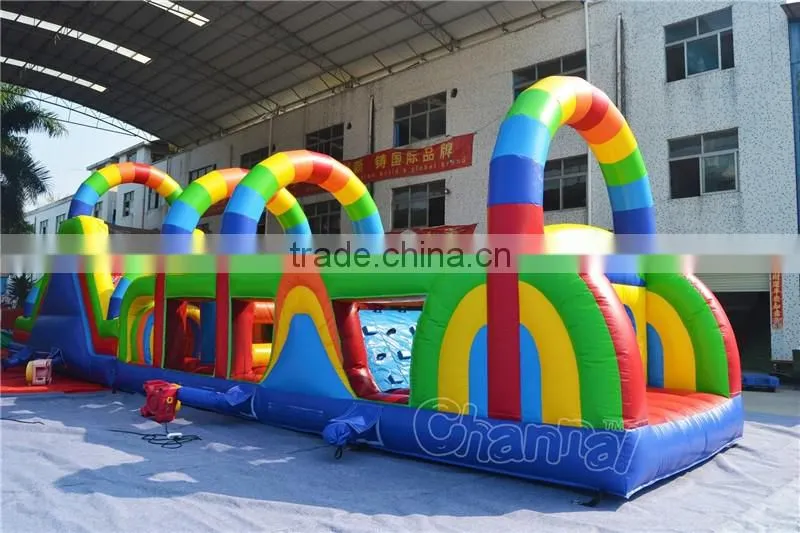 2016 inflatable obstacle course kids safe inflatable games outdoor