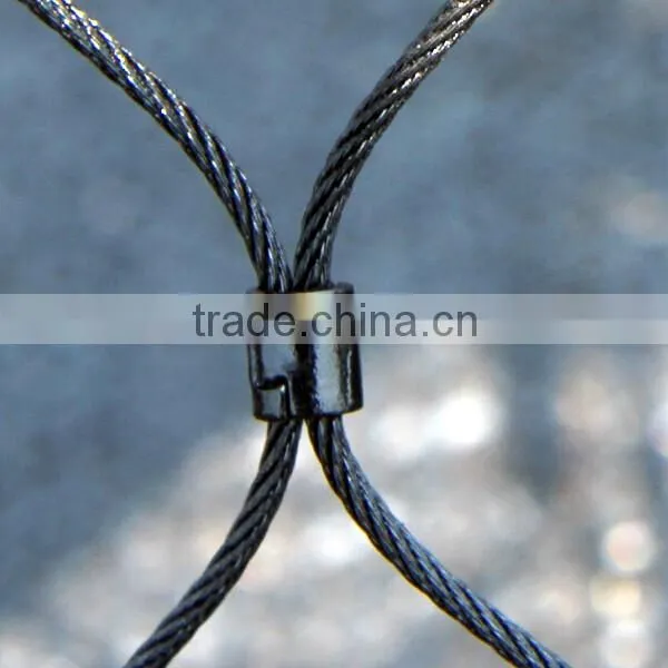Stainless Steel Ferrule Rope Mesh For Tigers
