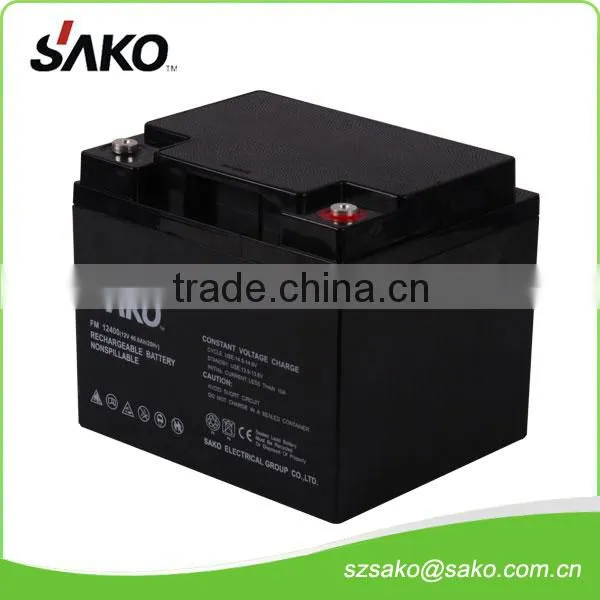 12V40AH VRLA Battery Free maintenance with 10 Years Life Design