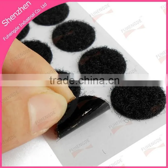 Self adhesive hook loop dots/Stiky hook loop circles