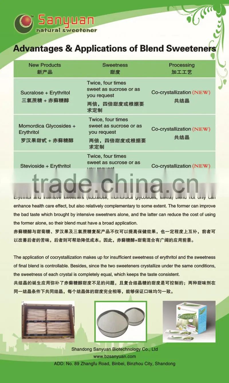 White Crystalline Erythritol Manufacturer
