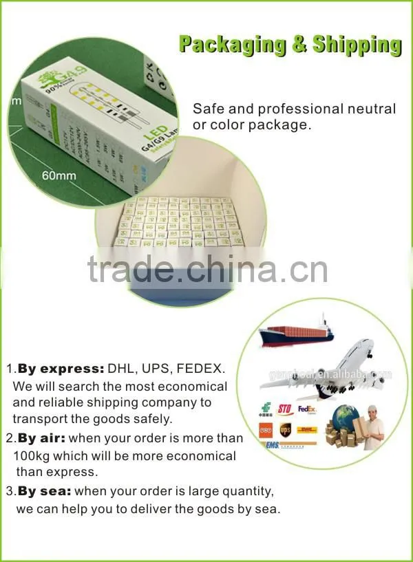 2016 High power Aluminum 4 pin g24 led bulb