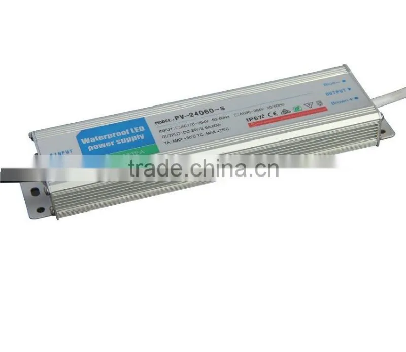 24V 60W Regulated Slim Power Supply led switching power supply
