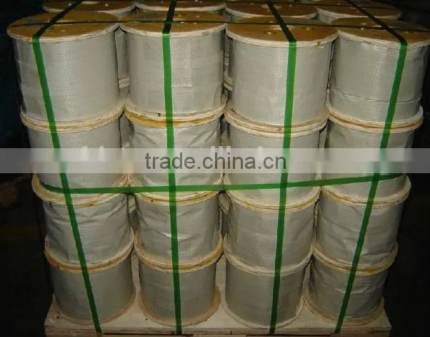 7x7 Electric Galvanized or Ungalvanized Steel Wire Rope