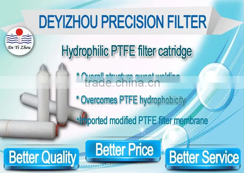 HPTFE series Hydrophilic PTFE filter catridge