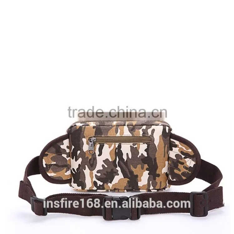 2016 outdoor waist bag fashionable classical canvas waist leg bag