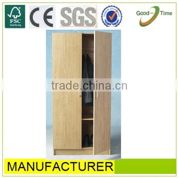 2 door cheap bedroom wooden wardrobe