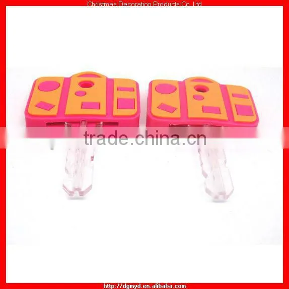 Double side 3D rubber PVC key toppers (MYD-0923)