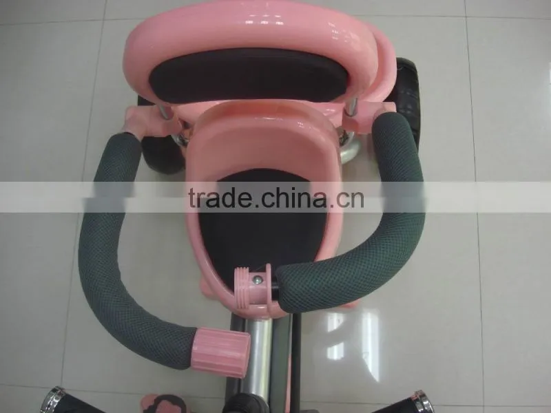 2015 white colros Baby tricycle wtih 3 point safety belt, pass en71cert with good quality keep your baby safe and comfirtable