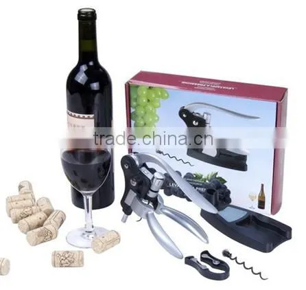 Rabbit puller red wine bottle cork opener tool corkscrew collar pourer gift