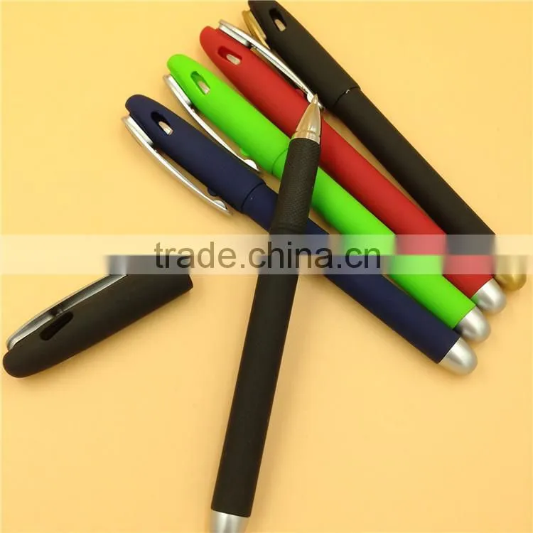 colored rubber plastic gel ink pen (G-138)