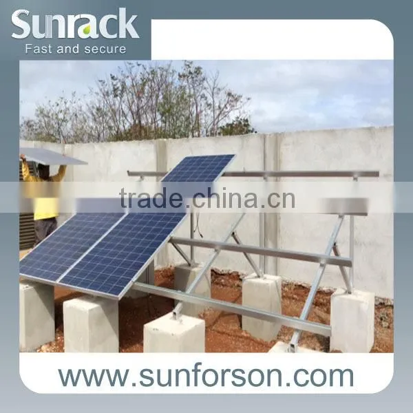 Al6005 Single/Double Row Solar Panel Carport Mount Stucture Support