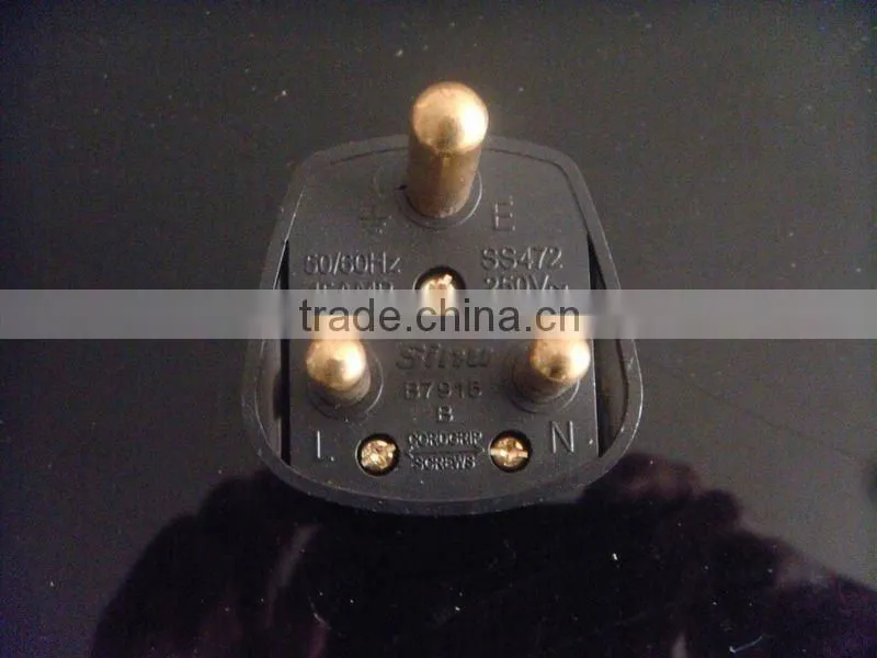 British style double 13A british plug switched socket with neon and 2 USB