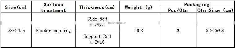 white metal shelf bracket with rod holder, China Manufacturer