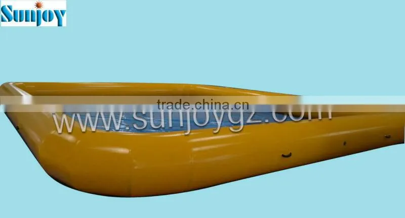 Inflatable Swimming Yellow Single Round Tube Water Pool for Kids Baby