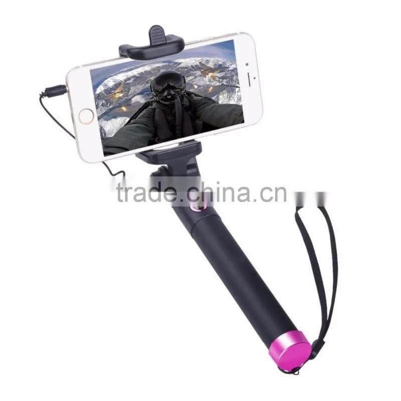 wired mini pocket selfie stick