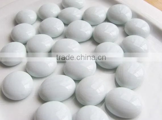 Nice flat glass marbles for home decoration