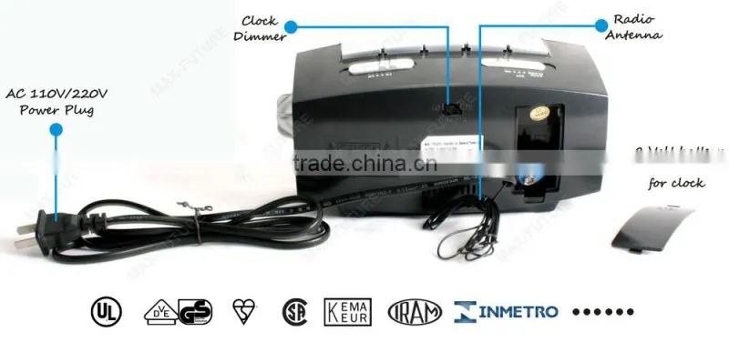 2.5 inch LED Jumbo-Size Display Screen Clock Radio with Alarm clock for home,kitchen,hotel