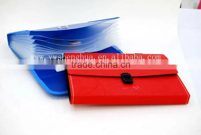 definition File Holder with elastic closure/leather document bag