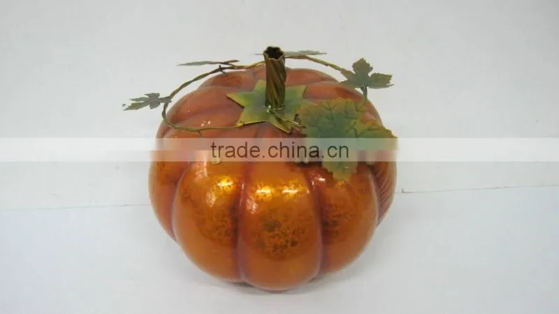 hanging metal pumpkin lamp for halloween decoration