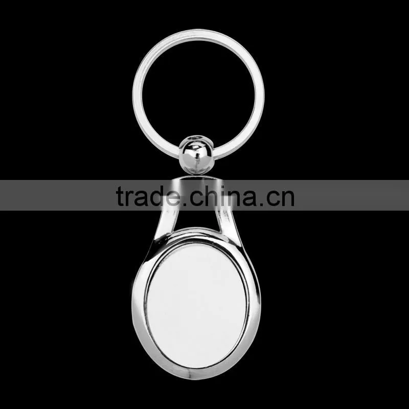 Sublimation metal key ring,heat press tranfer keyring,rectangle shape