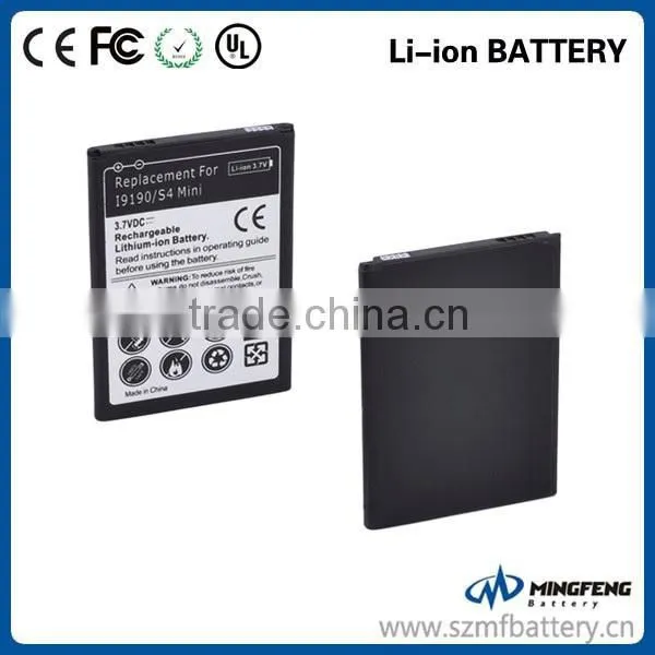 Replacement 1900mAh s4 mini battery for samsung i9190 i9195 smartphone handy akku