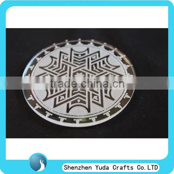 laser cut cork coaster plywood Round wooden Tea / Coffee Cup Coaster