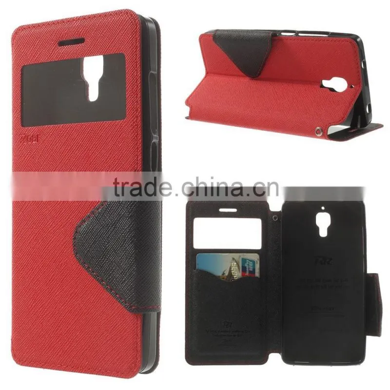 Diary View Window Style Credit Cards Holder Case for Xiaomi mi4, for Xiaomi mi4 Leather Case