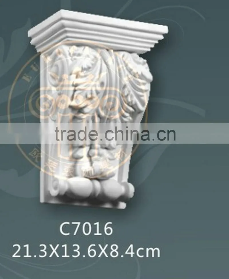 2016 top selling decorative pu corbel moulding