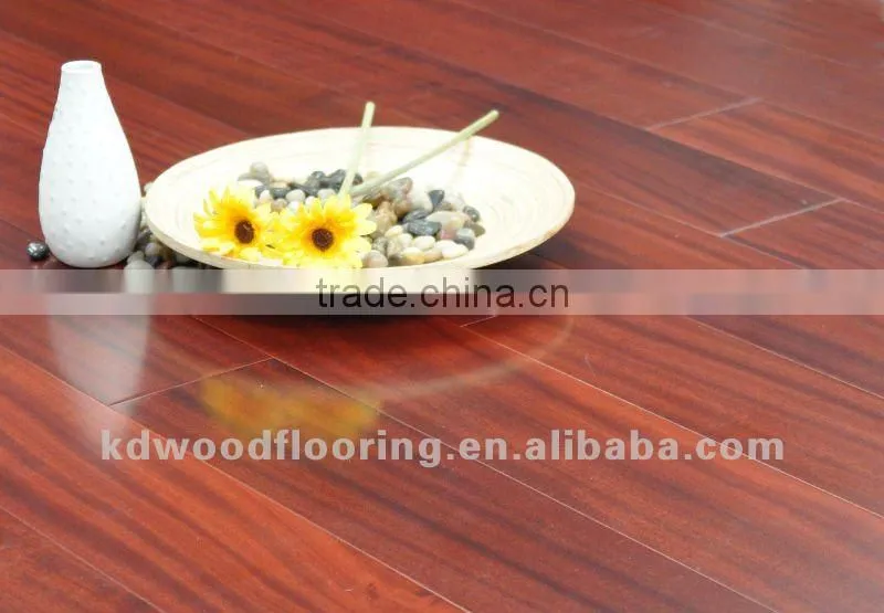 Africa Pyinkado hardwood flooring with UV Coating