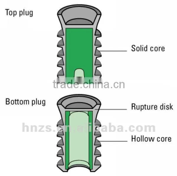 13 3/8" cement plug for well cement