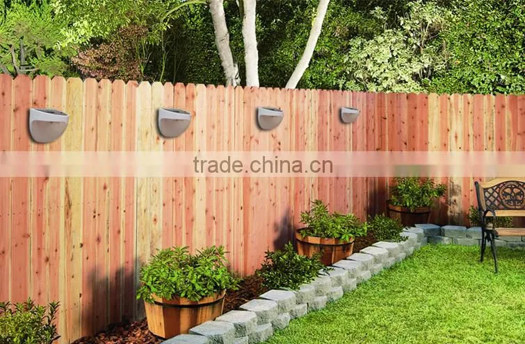 solar led lantern plastic fence lantern light