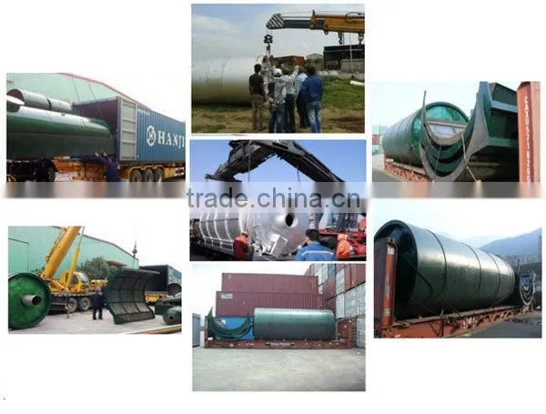 New design Large capacity waste tire recycling pyrolysis plant with CE ISO&SGS