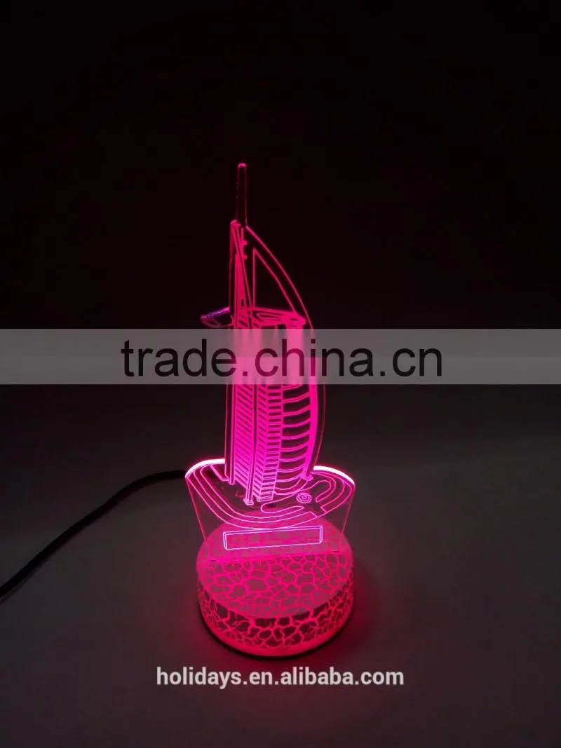 JM-3D07 yiwu jiumei seven color 3d led night light baby