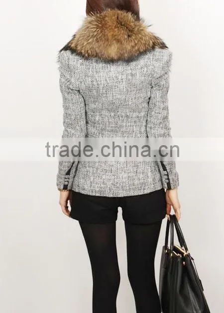 lady's soft raccoon fur collar RC15