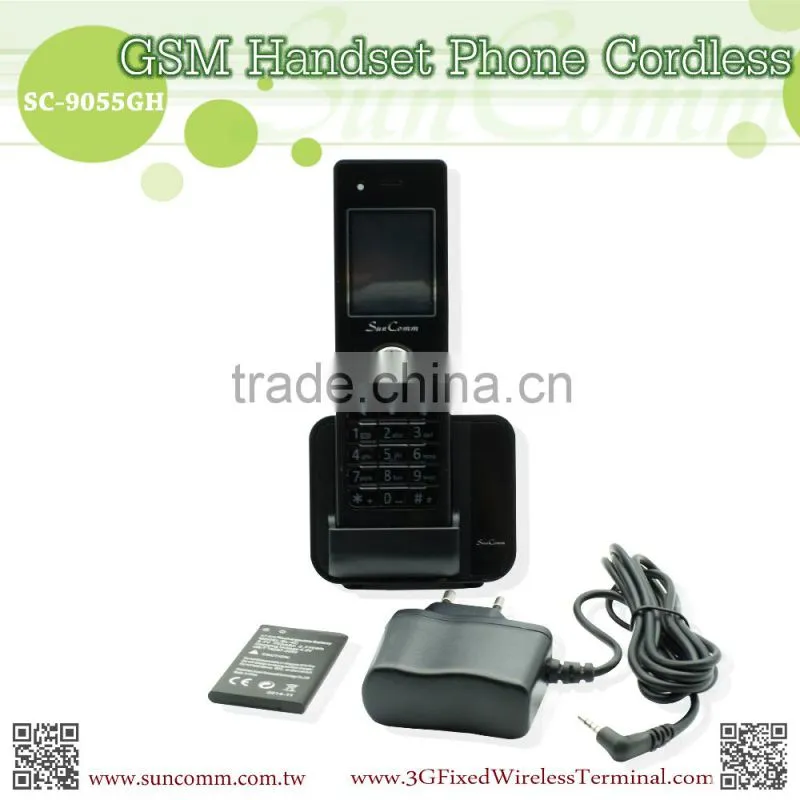 SC-9055-GH Low cost GSM Handset Cordless Phone with sim card & bluetooth headset support