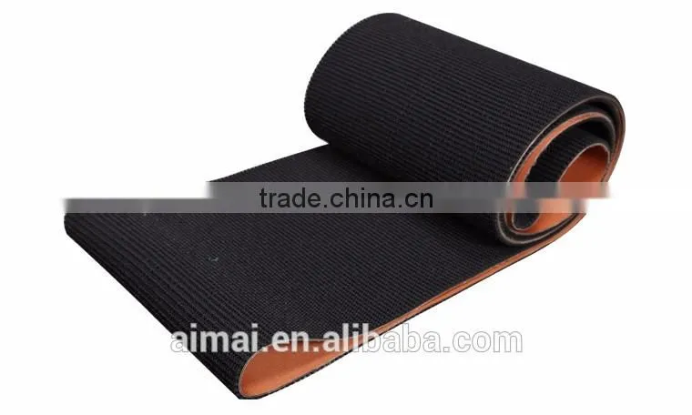 black pvc rough top conveyor belt for woodworking