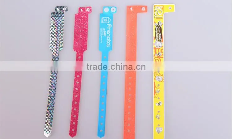 One time use vinyl bracelet for meeting