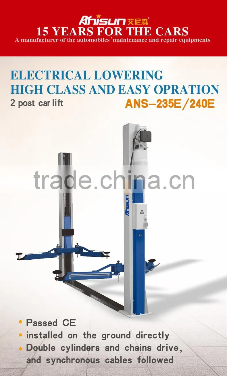 used 2 post car lift for sale 3500kg