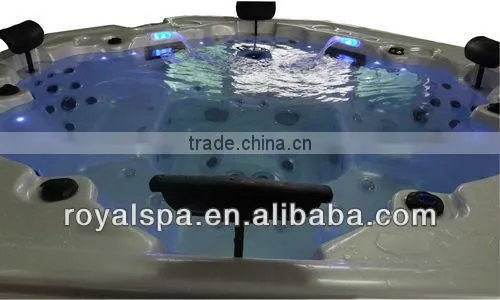 Headrest pillow color led light spa pool