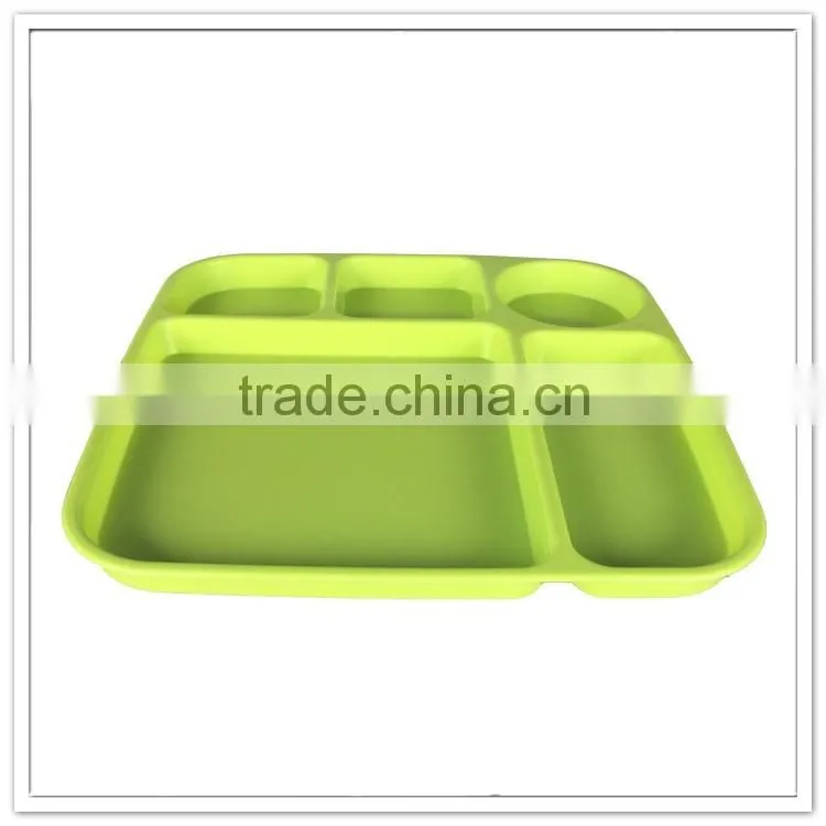 School/hotel/restaurant canteen food grade melamine divided lunch tray