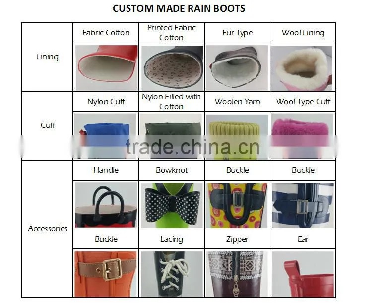 New printing marine life pattern kids rubber boots
