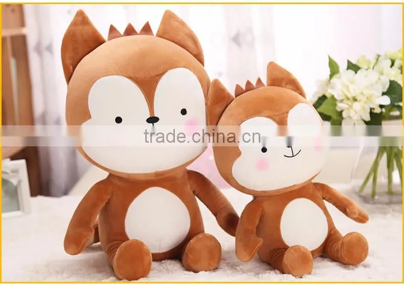 Korea style brown fox with white rabbit dall Korea Descendants of the sun toy Stuffed Dalls