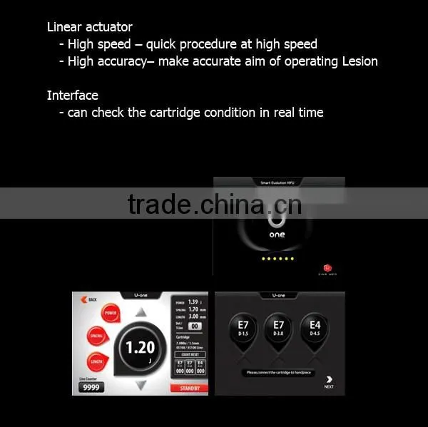 korea u-one HIFU multifunction beauty machine for face lift and wrinkle removal