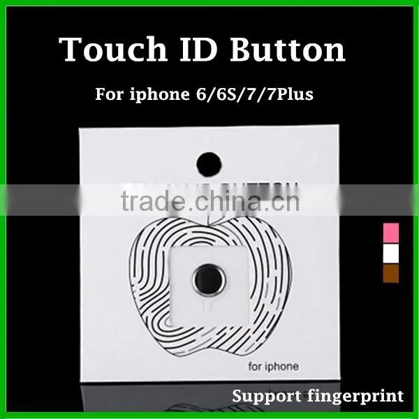 Colorful fingerprint touch id button sticker for iphone 7 7 plus